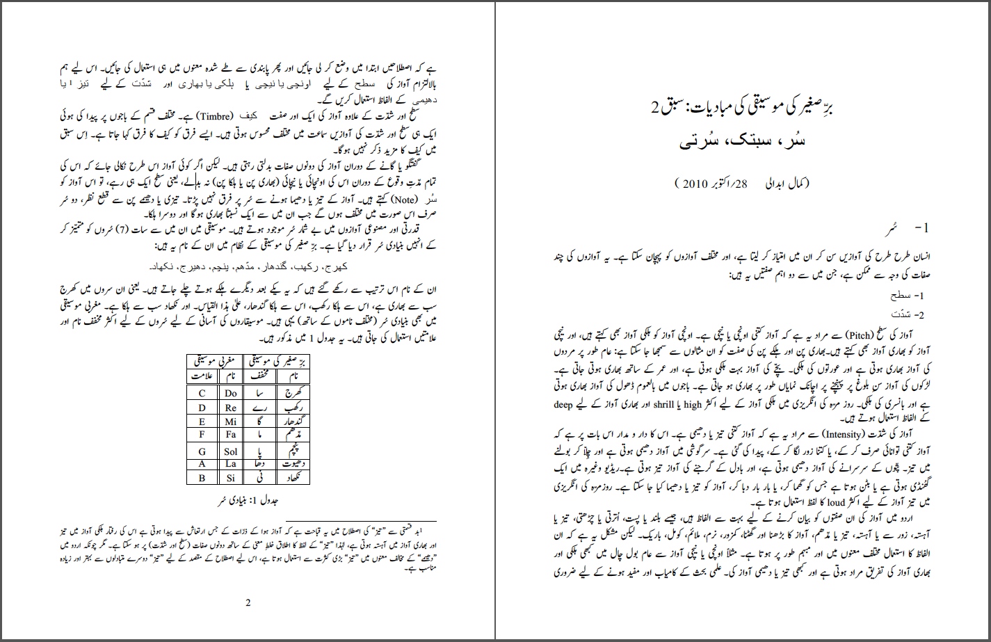 Urdu document